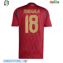 Camisa de time de futebol Bélgica Orel Mangala #18 Replicas 1º Equipamento Europeu 2024 Manga Curta